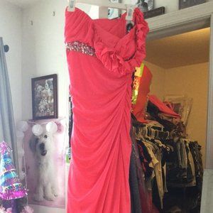 Coral Prom dress
